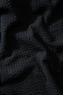 Seersucker Shirt Plain Navy | Edmmond Studios Sale