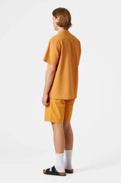 Seersucker Shorts Plain Mustard | Edmmond Studios Hot