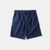 Seersucker Shorts Plain Navy | Edmmond Studios Flash Sale