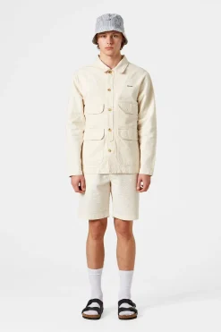 Seersucker Shorts Plain Off White | Edmmond Studios Shop