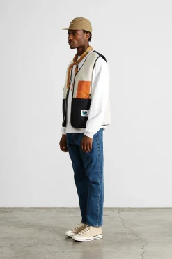 Shearling Vest Plain Off White | Edmmond Studios Clearance