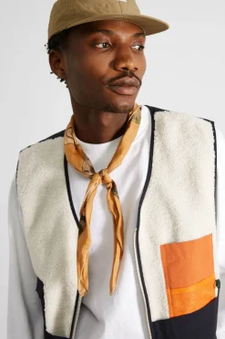 Shearling Vest Plain Off White | Edmmond Studios Clearance