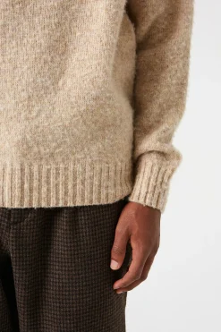 Shetland Sweater Plain Beige | Edmmond Studios Cheap