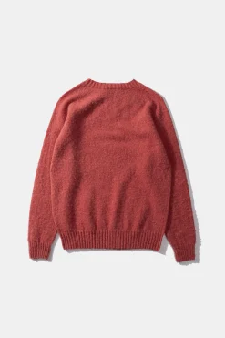 Shetland Sweater Plain Salmon | Edmmond Studios New