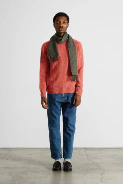 Shetland Sweater Plain Salmon | Edmmond Studios New