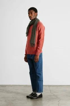 Shetland Sweater Plain Salmon | Edmmond Studios New