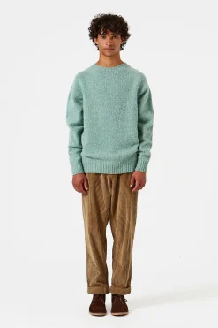 Shetland Sweater Plain Turquoise | Edmmond Studios Outlet