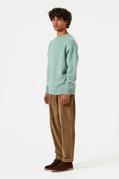 Shetland Sweater Plain Turquoise | Edmmond Studios Outlet