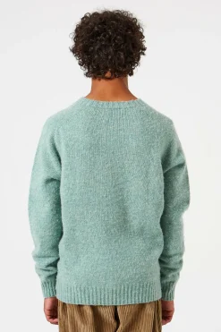 Shetland Sweater Plain Turquoise | Edmmond Studios Outlet