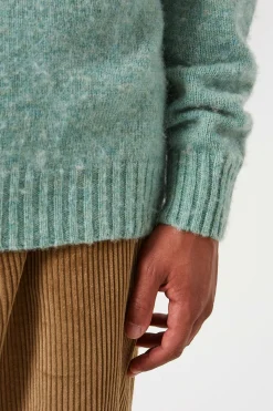 Shetland Sweater Plain Turquoise | Edmmond Studios Outlet