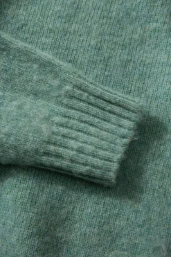 Shetland Sweater Plain Turquoise | Edmmond Studios Outlet