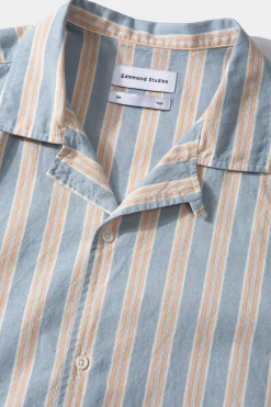 Striped Short Sleeve Plain Light Blue | Edmmond Studios Outlet