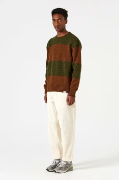Stripes Sweater Plain Green | Edmmond Studios Outlet