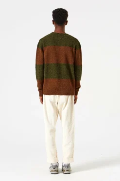 Stripes Sweater Plain Green | Edmmond Studios Outlet