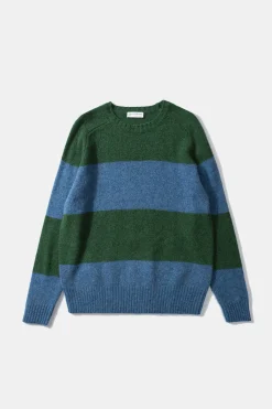 Stripes Sweater Plain Navy | Edmmond Studios Flash Sale