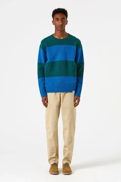 Stripes Sweater Plain Navy | Edmmond Studios Flash Sale