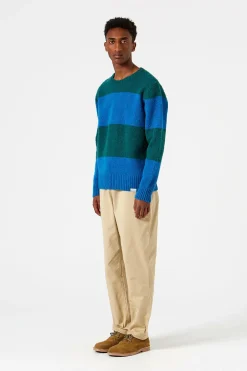 Stripes Sweater Plain Navy | Edmmond Studios Flash Sale