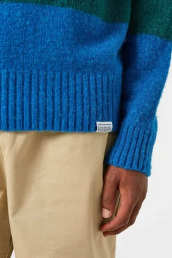 Stripes Sweater Plain Navy | Edmmond Studios Flash Sale