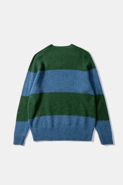 Stripes Sweater Plain Navy | Edmmond Studios Flash Sale