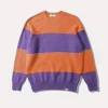 Stripes Sweater Plain Orange | Edmmond Studios Flash Sale