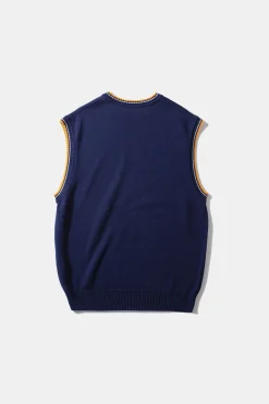 Sunset Vest Plain Navy | Edmmond Studios Best Sale