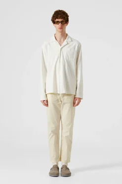 Terry Long Shirt Plain Off White | Edmmond Studios Shop