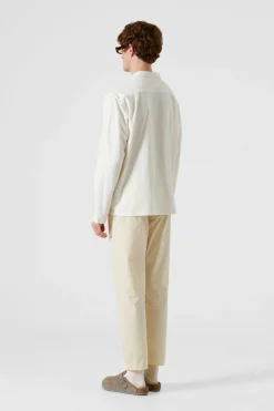 Terry Long Shirt Plain Off White | Edmmond Studios Shop