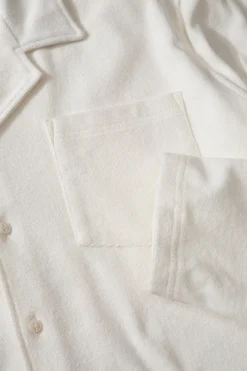 Terry Long Shirt Plain Off White | Edmmond Studios Shop