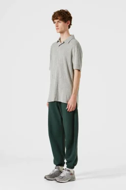 Terry Polo Plain Grey Melange | Edmmond Studios Cheap