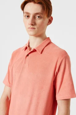 Terry Polo Plain Salmon | Edmmond Studios Cheap