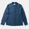 Waffle Denim Shirt Plain Stonewash | Edmmond Studios Cheap