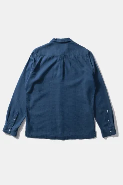 Waffle Denim Shirt Plain Stonewash | Edmmond Studios Cheap