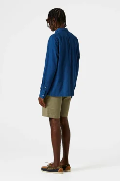 Waffle Denim Shirt Plain Stonewash | Edmmond Studios Cheap