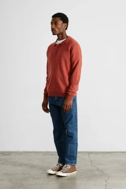 Wool Polo Plain Copper | Edmmond Studios Hot