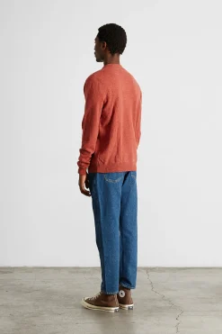 Wool Polo Plain Copper | Edmmond Studios Hot