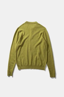 Wool Polo Plain Green | Edmmond Studios Best Sale