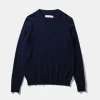 Wool Polo Plain Navy | Edmmond Studios Cheap
