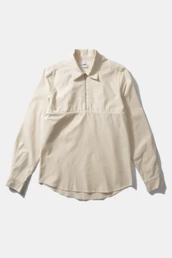 Zipped Shirt Plain Beige | Edmmond Studios Sale
